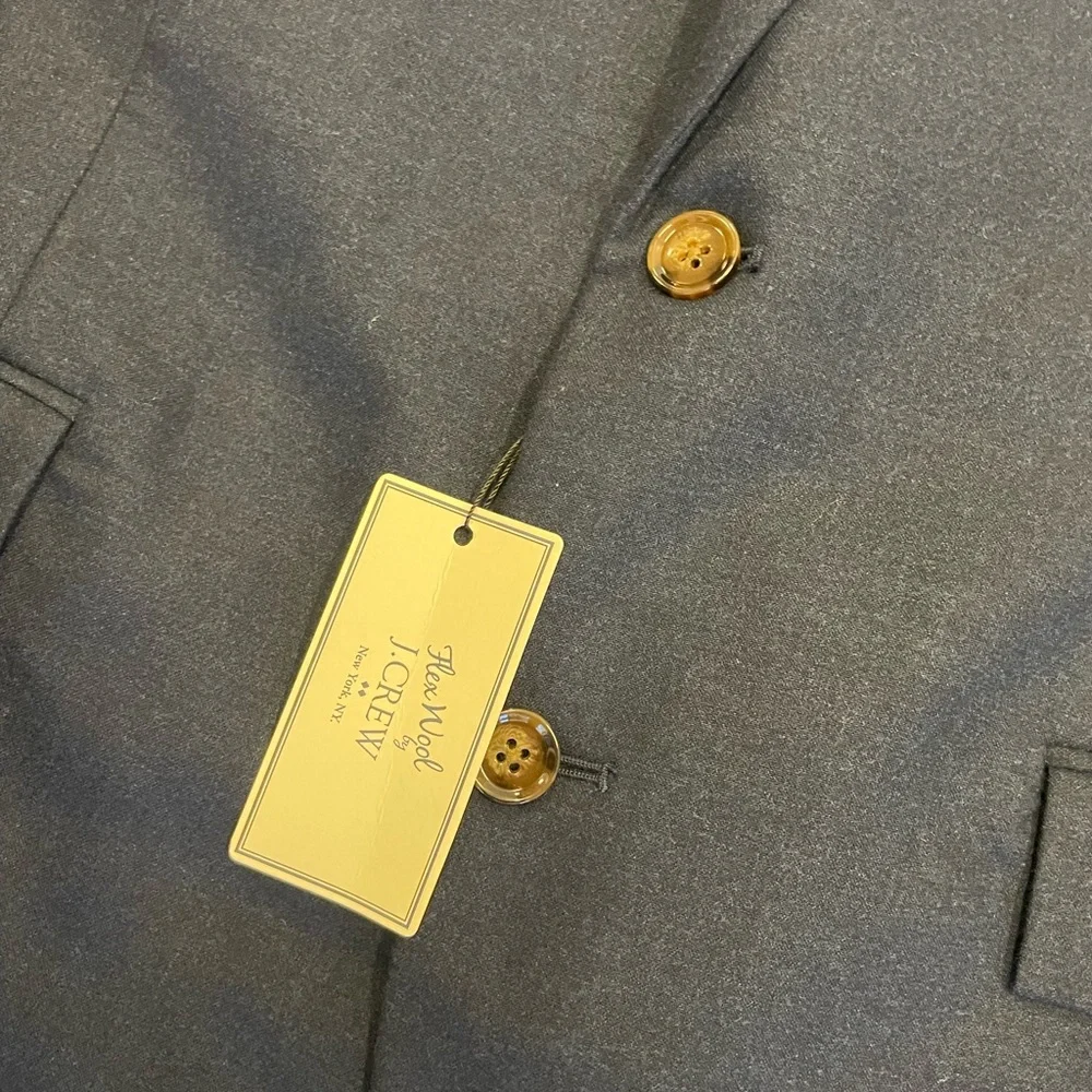 J. CREW Flex Wool THOMPSON Suit Jacket in Dark‎ Navy Size 44 L NWT $398